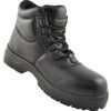 Unisex Safety Boots Size 6, Black, Leather, Composite Toe Cap thumbnail-0