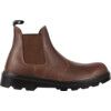 Unisex Safety Boots Size 8, Brown, Leather, Steel Toe Cap thumbnail-0