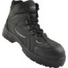 Unisex Safety Boots Size 6, Black, Leather, Water Resistant, Composite Toe Cap thumbnail-0