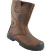 Unisex Metal Rigger Boots, Size 13, Brown, Leather Upper, Steel Toe Cap, S3, EN ISO 20345:2011 thumbnail-0