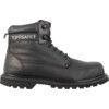 Unisex Safety Boots Size 12, Black, Leather, Steel Toe Cap thumbnail-0