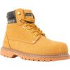 Unisex Safety Boots Size 7, Tan, Leather, Steel Toe Cap thumbnail-0