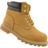 Unisex Safety Boots Size 7, Tan, Leather, Steel Toe Cap thumbnail-3