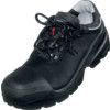 Quatro Men's Metal Safety Shoes, Size 10, Black, Wide Fit, Leather Upper, Steel Toe Cap, S3, EN ISO 20345:2011 thumbnail-0