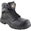 Bison, Unisex Safety Boots Size 7, Black, Leather, Composite Toe Cap thumbnail-0