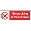 NO SMOKING IN THIS VEHICLE 150x50mm S/ADH PR321S thumbnail-0