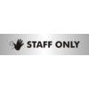 Office Sign Staff Only Aluminium Sign 190mm x 45mm thumbnail-0