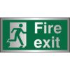 Fire Exit Man Left Aluminium Sign 200mm x 100mm thumbnail-0