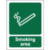 Smoking Area Polycarbonate Sign 300mm x 400mm thumbnail-0