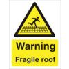 Fragile Roof Polycarbonate Warning Sign 300mm x 400mm thumbnail-0