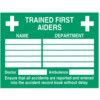 First Aiders Rigid PVC Sign 300mm x 200mm thumbnail-0