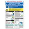 Treating Electric Shock Casualty Safety Poster RPVC 400mm x 600mm thumbnail-0