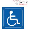 Disabled Graphic Sign Blue Taktyle 150mm x 150mm thumbnail-0