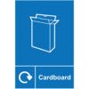 Cardboard Recycling Sign Rigid PVC 150mm x 200mm thumbnail-0