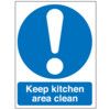 KEEP KITCHEN AREA CLEAN 400x300mm RIGID thumbnail-0