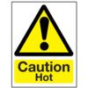 Hot Wall Sign Caution Sign 150mm x 200mm thumbnail-0