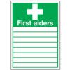 First Aiders Rigid PVC Sign 255mm x 355mm thumbnail-0