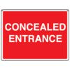 General Construction Concealed Entrance Rigid PVC Sign - 600 x 450mm thumbnail-0