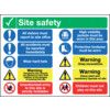 Site Safety Rigid PVC Sign 800mm x 600mm thumbnail-0