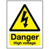 High Voltage Rigid PVC Danger Sign 148mm x 210mm thumbnail-0