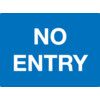 No Entry Wall-fix Class 2 Reflective Aluminium Sign 600mm x 450mm thumbnail-0