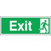 Fire Exit Man Right Vinyl Sign 450mm x 150mm thumbnail-0