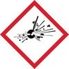 GHS EXPLOSIVE SYMBOL - SELF ADHESIVE VINYL (50 X 50mm) (PK-10) thumbnail-0