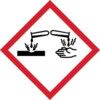 GHS CORROSIVE SYMBOL - SELF ADHESIVE VINYL (50 X 50mm) (PK-10) thumbnail-0