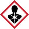 GHS HEALTH HAZARD SYMBOL - SELF ADHESIVE VINYL (100 X 100mm) thumbnail-0