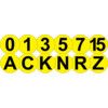 FLOOR IDENTIFICATION MARKER BLACK/YELLOW LETTER I thumbnail-1