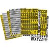 MAGNETIC MIXED NUMBERS 43 mm YELLOW (PK) thumbnail-0