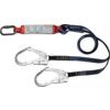 Protecta Sanchoc Twin Leg Lanyard, 1.5m, Carabiner/Scaffold Hook, Connector 100kg thumbnail-0