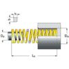 EHLY-40x51 YELLOW DIE SPRING - EXTRA HEAVY LOAD  thumbnail-1