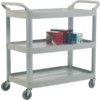 960x1030x510mm SERVICE TROLLEY 3 SHELF GREY thumbnail-0