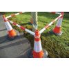 Demarcation Pole, PVC, Red/White, 1100mm thumbnail-4