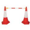 Demarcation Pole, PVC, Red/White, 1100mm thumbnail-0