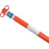 Chain Barrier Post, Polyethylene, Red/White thumbnail-0