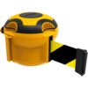 XS Unit Retractable Belt Barrier, Nylon, Yellow, Black/Yellow Tape thumbnail-0