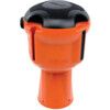 Retractable Belt Barrier Receiver, Polypropylene, Orange/Black thumbnail-0