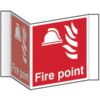 FIRE POINT (PROJECTION SIGN)-RPVC (200MM FACE) thumbnail-0