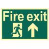 FIRE EXIT RUNNING MAN ARROW UP -PHO (300 X 200MM) thumbnail-0