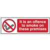 IT IS AN OFFENCE TO SMOKE ON THESE PREMISES - RPVC (300 X 100MM) thumbnail-0