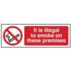 IT IS ILLEGAL TO SMOKE ON THESEPREMISES - RPVC (300 X 100MM) thumbnail-0