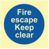 FIRE ESCAPE KEEP CLEAR - PHO(100X 100MM) thumbnail-0