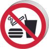 NO EATING NO DINKING NO SMOKING -SAV (50MM DIA.) (PK-10) thumbnail-0