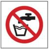 NOT DRINKING WATER SYMBOL  -PVC(100 X 100MM) thumbnail-0