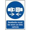 SEATBELTS MUST BE WORN ON THISVEHICLE - SAV (200 X 300MM) thumbnail-0