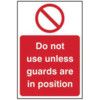 DO NOT USE UNLESS GUARDS ARE INPOSITION - RPVC (400 X 600MM) thumbnail-0