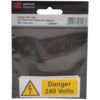 DANGER 240 VOLTS - PK-5 PVC (75 X25MM) thumbnail-0