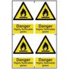 DANGER HIGHLY FLAMMABLE GASES -PVC (200 X 300MM) thumbnail-0